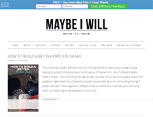 Tablet Screenshot of maybeiwill.com